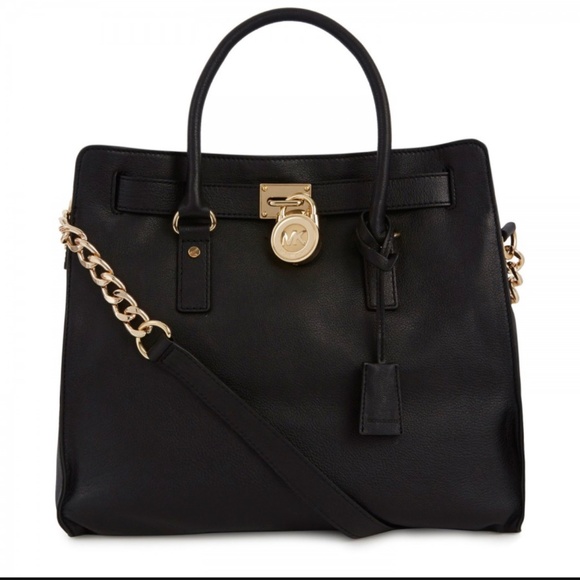 Michael Kors Handbags - Michael Kors Hamilton Handbag Large Black